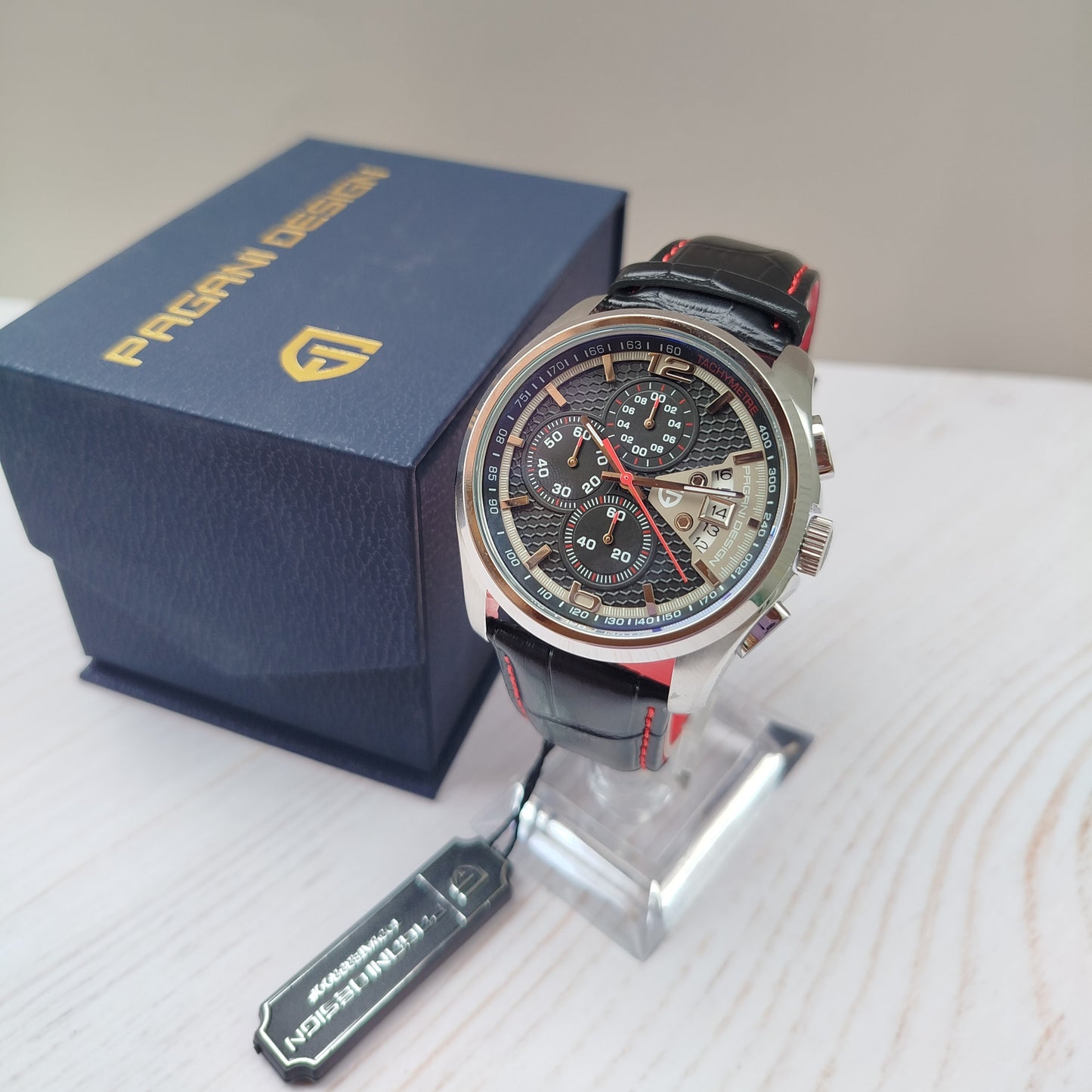 RELOJ CRONÓGRAFO PAGANI DESIGN CARATULA NEGRA