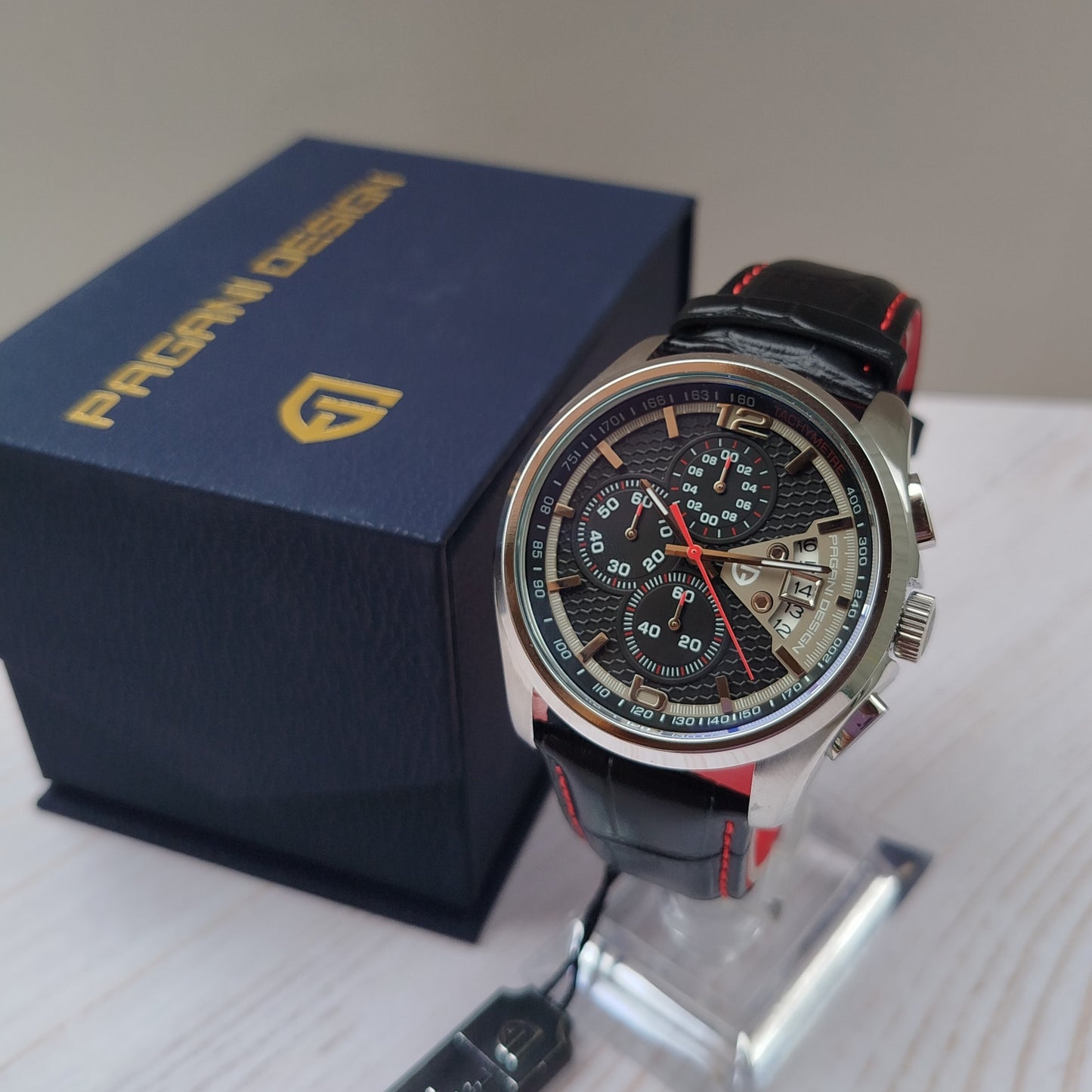 RELOJ CRONÓGRAFO PAGANI DESIGN CARATULA NEGRA