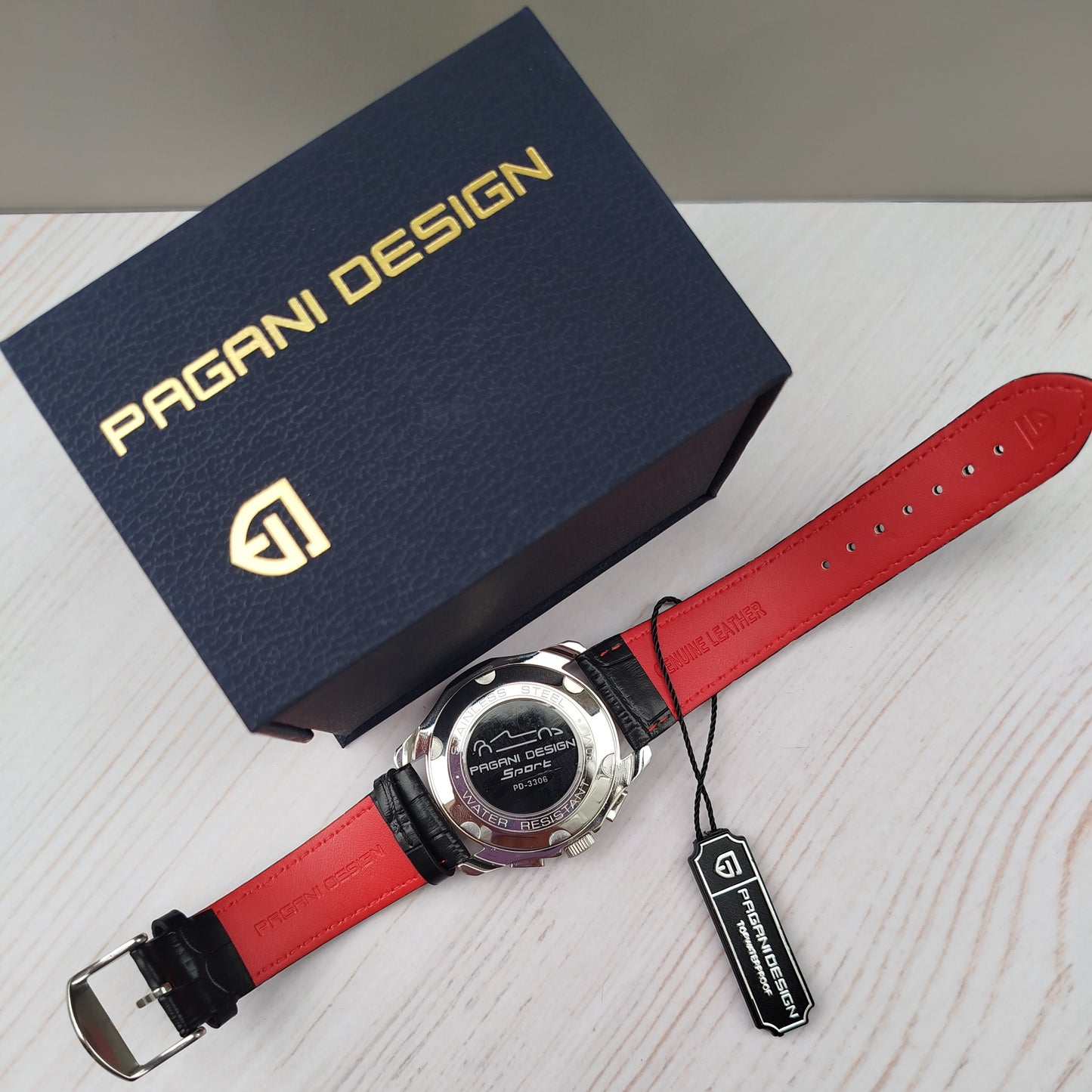 RELOJ CRONÓGRAFO PAGANI DESIGN CARATULA NEGRA