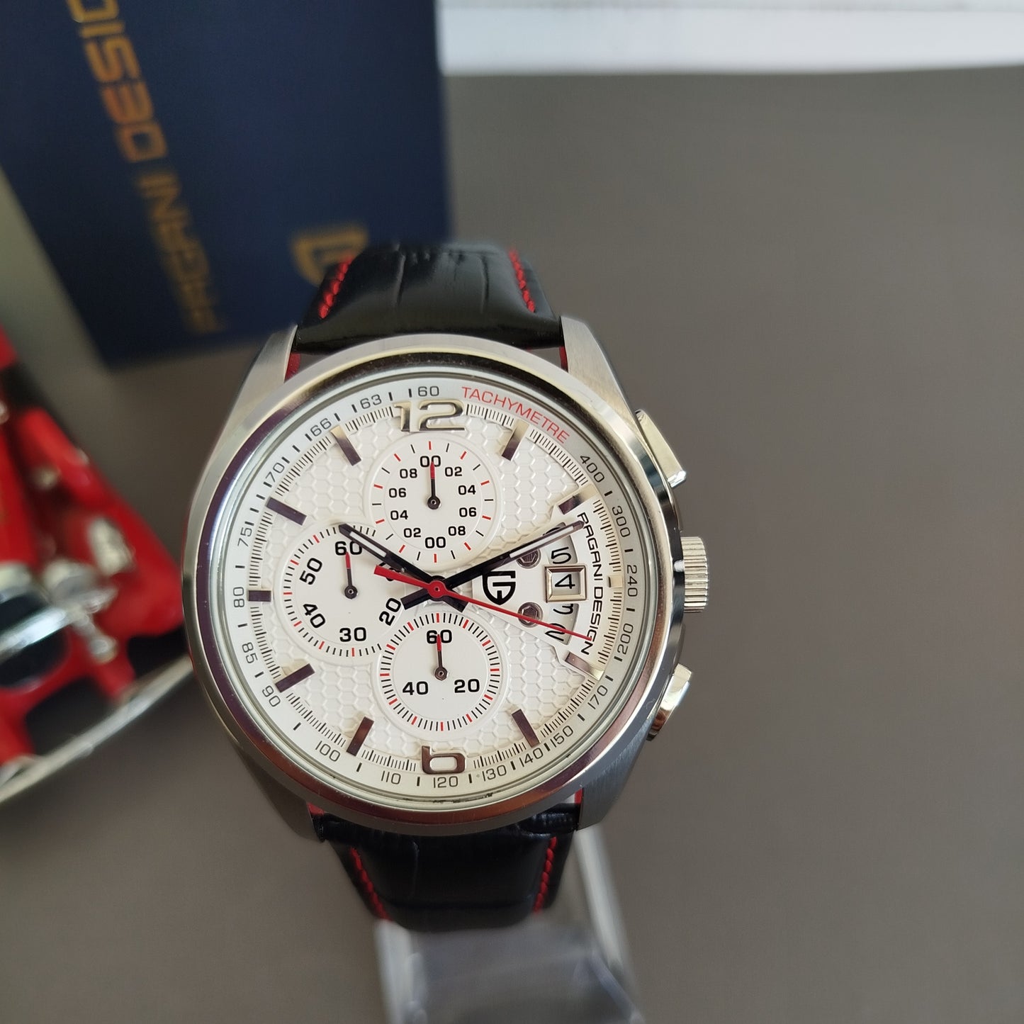 RELOJ CRONÓGRAFO PAGANI DESIGN CARATULA BLANCA