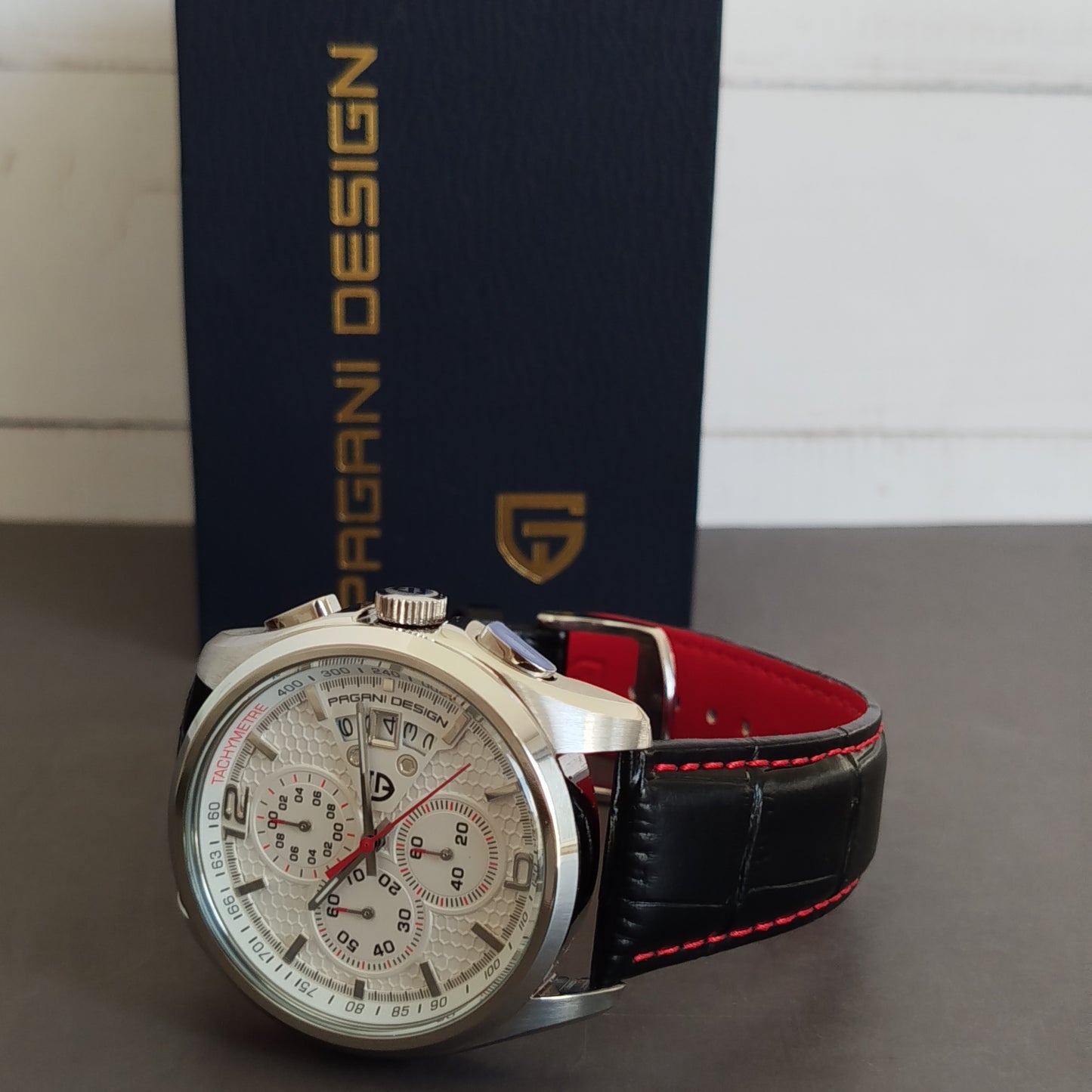 RELOJ CRONÓGRAFO PAGANI DESIGN CARATULA BLANCA