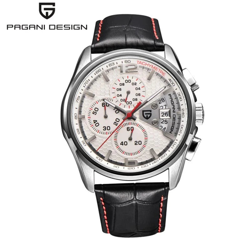 RELOJ CRONÓGRAFO PAGANI DESIGN CARATULA BLANCA