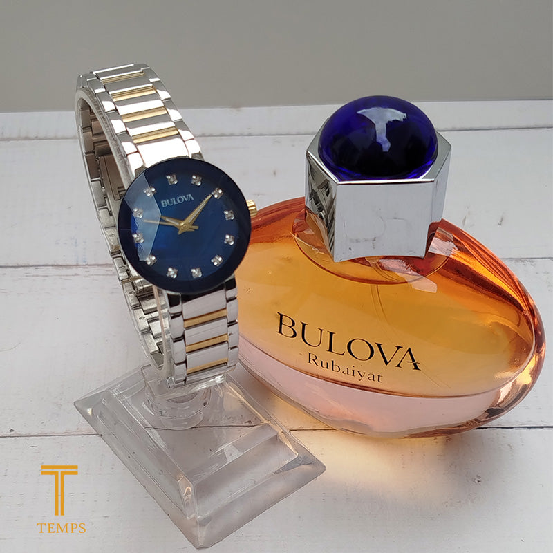 RELOJ DE DAMA BULOVA MODERN + PERFUME GRATIS
