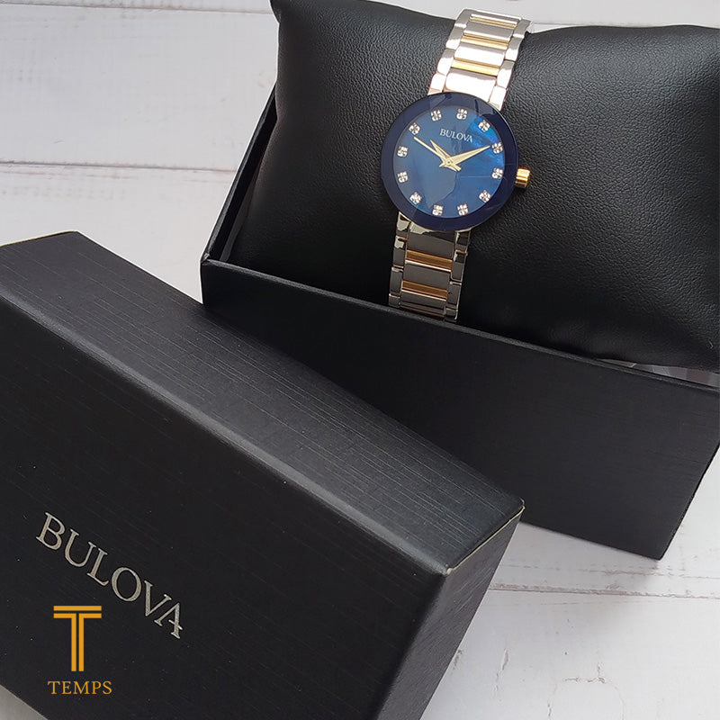 RELOJ DE DAMA BULOVA MODERN + PERFUME GRATIS