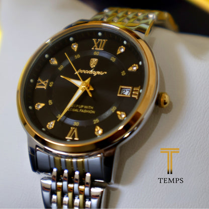 RELOJ POEDAGAR DE LUJO PARA DAMA DIAL NEGRO