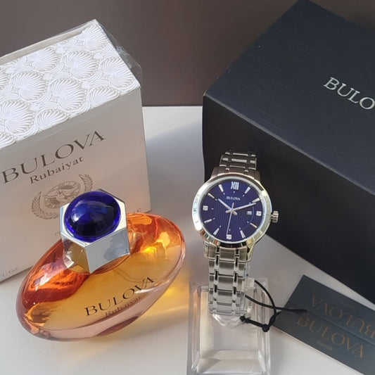 RELOJ DE DAMA BULOVA + PERFUME GRATIS