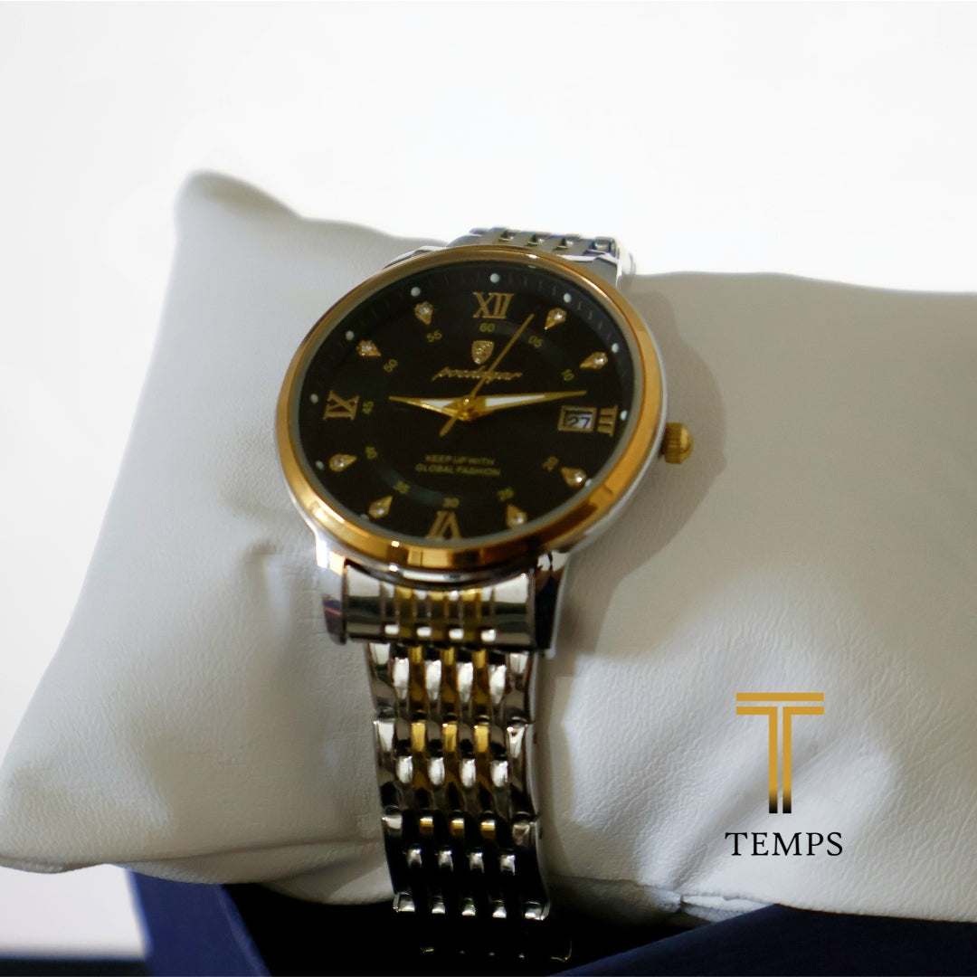 RELOJ POEDAGAR DE LUJO PARA DAMA DIAL NEGRO