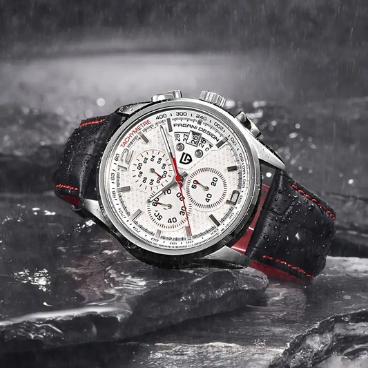 RELOJ CRONÓGRAFO PAGANI DESIGN CARATULA BLANCA