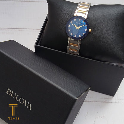 RELOJ DE DAMA BULOVA MODERN + PERFUME GRATIS